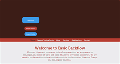 Desktop Screenshot of basicbackflow.com