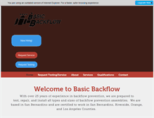 Tablet Screenshot of basicbackflow.com